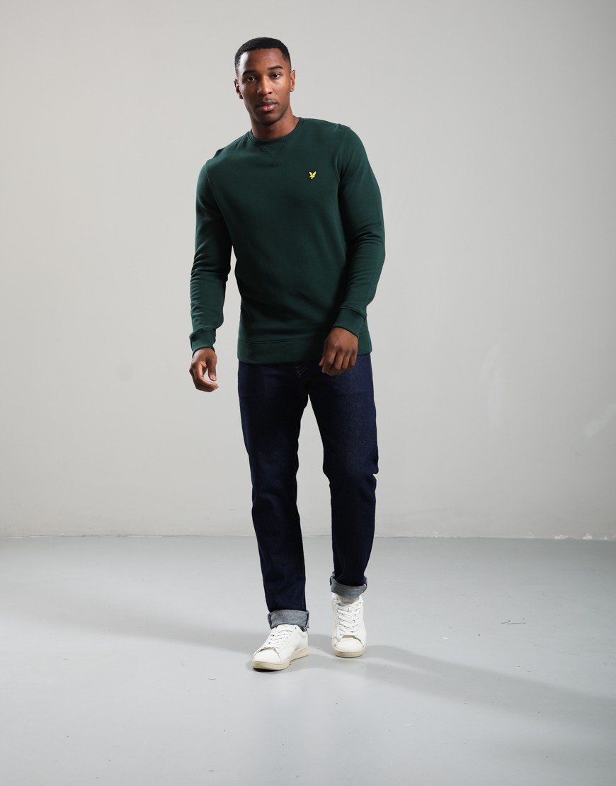 Lyle & Scott Crew Neck Sweat Dark Green 