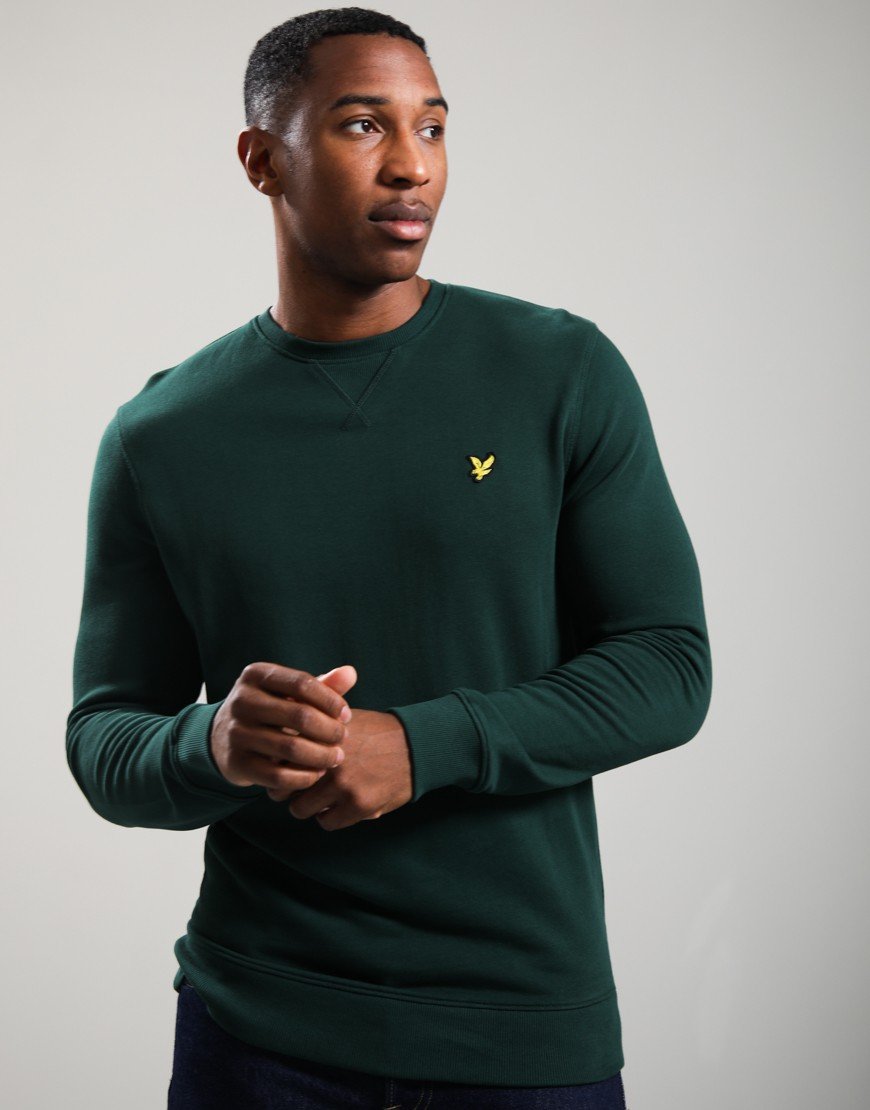 Lyle & Scott Crew Neck Sweat Dark Green 