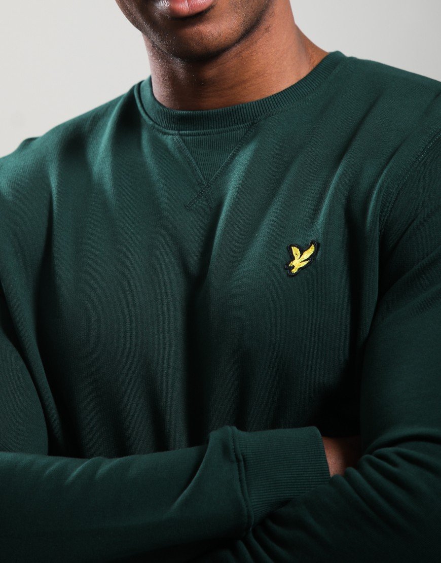 Lyle & Scott Crew Neck Sweat Dark Green 