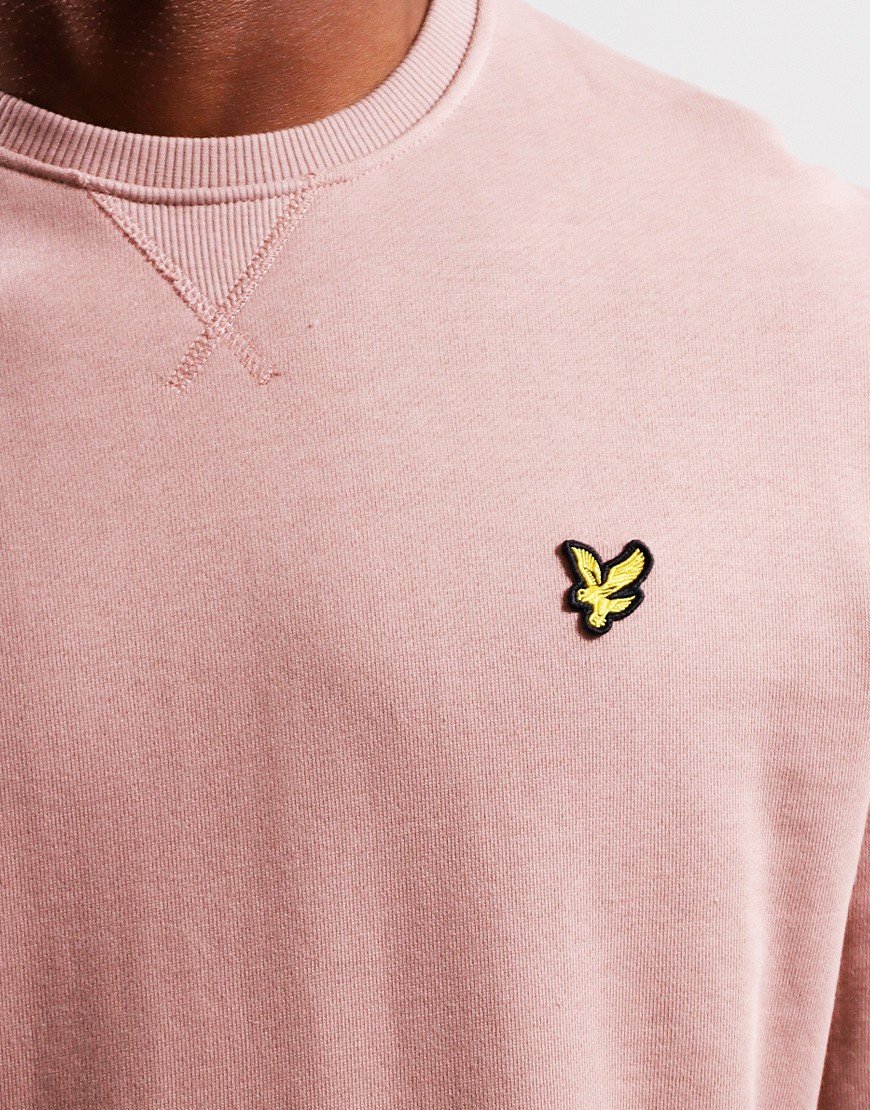 Lyle & Scott Sweat Homme Col Rond Délavé - 100% Coton Confort Vintage Casual