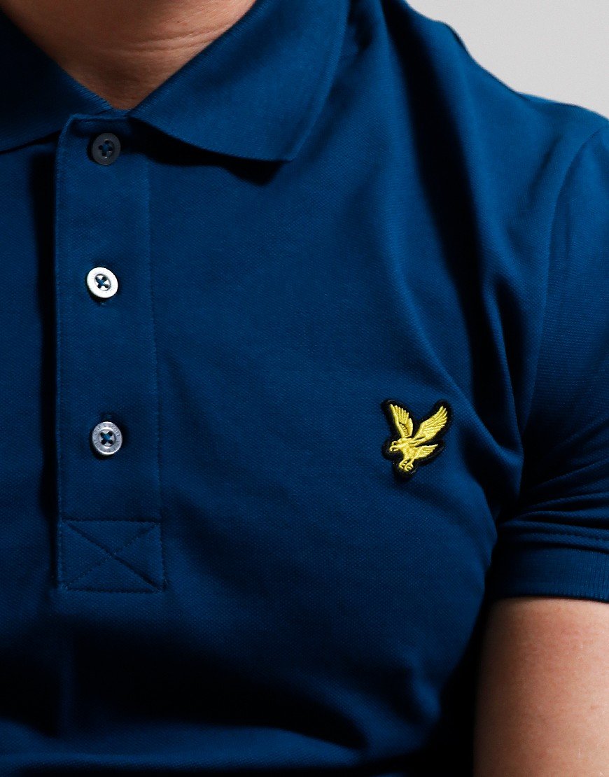 Lyle & Scott Plain Polo Shirt Apres Navy