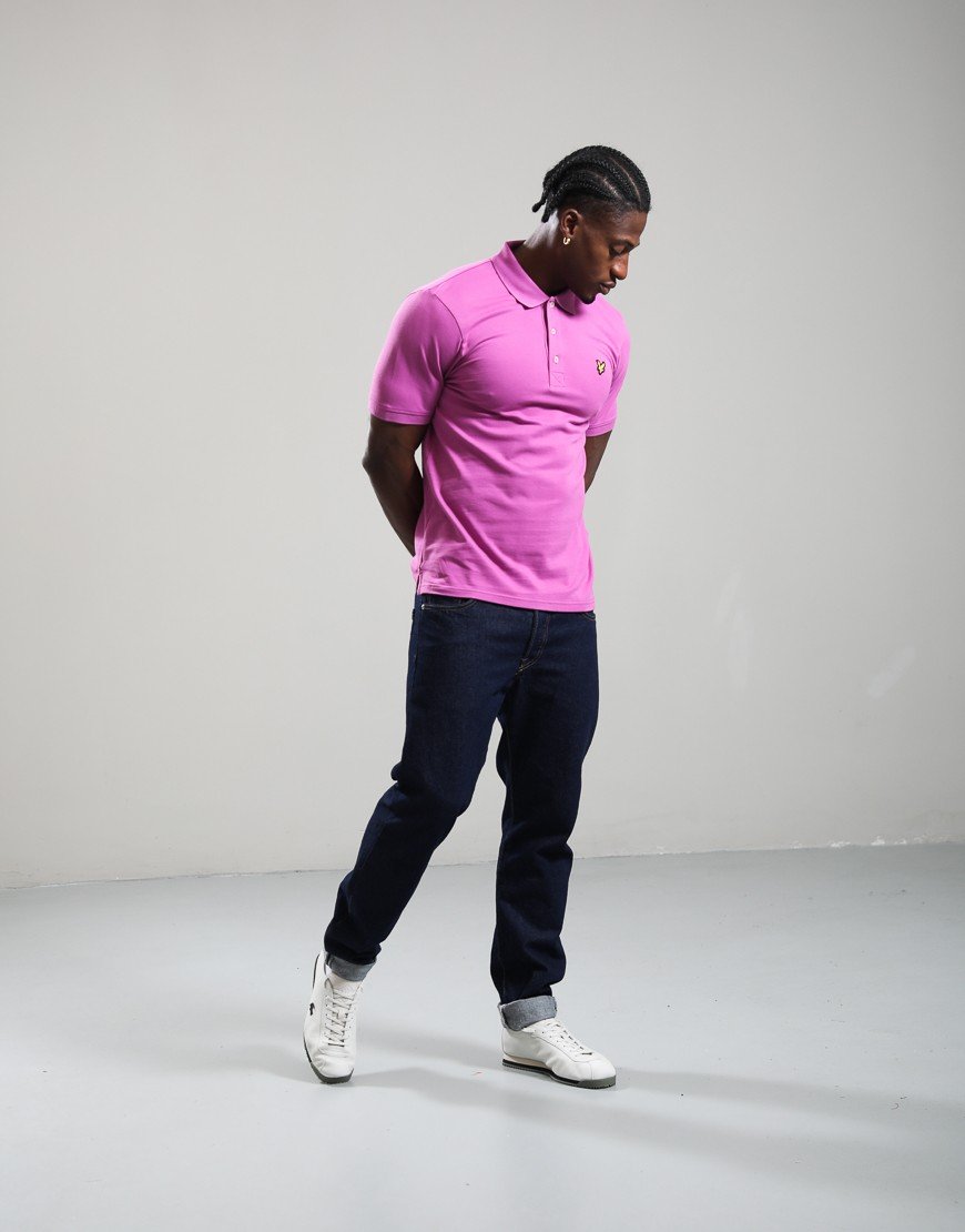 Lyle & Scott Plain Polo Shirt Prism Pink