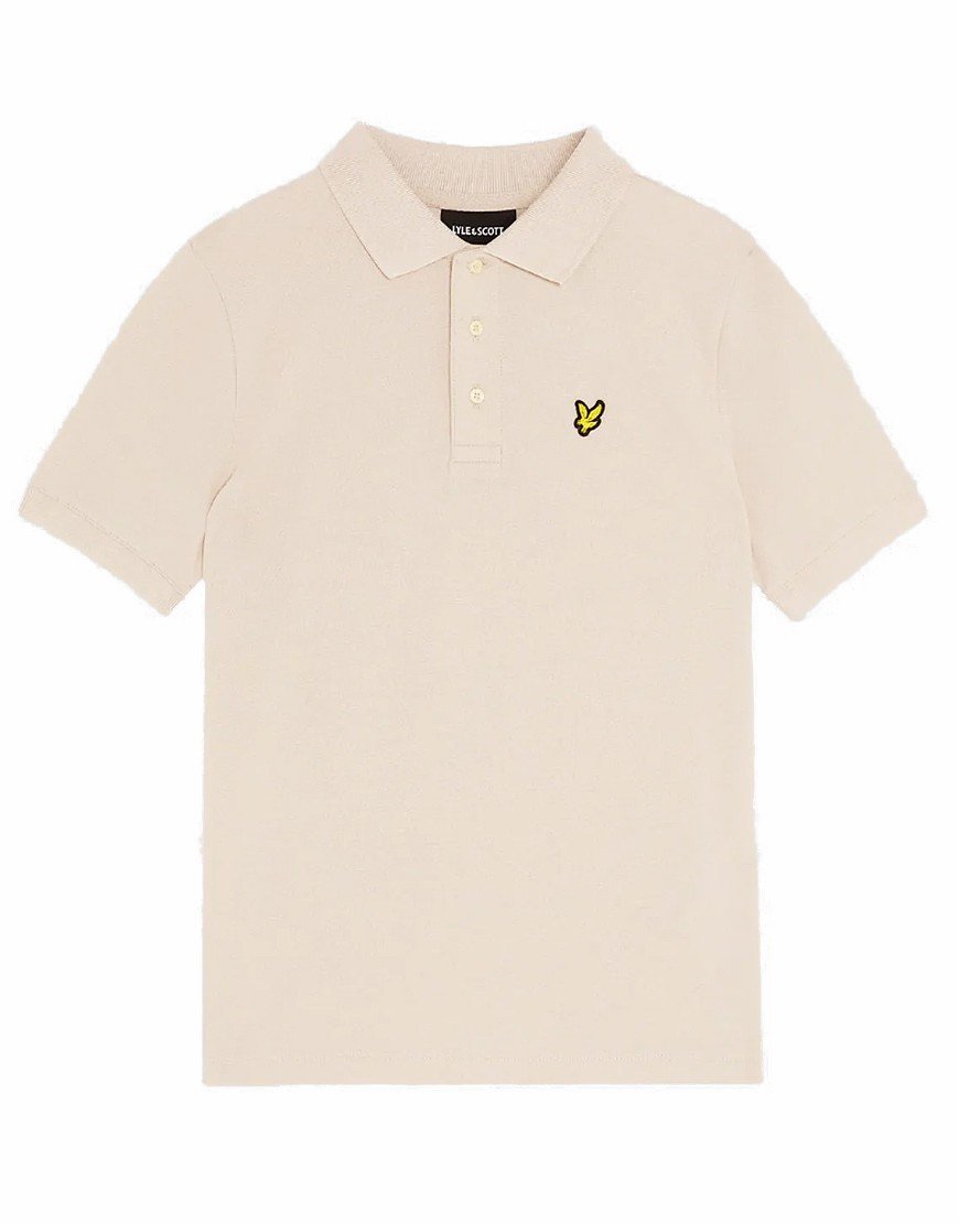 Lyle & Scott Junior Plain Polo Shirt Putty