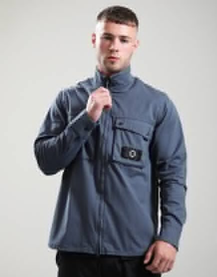 MA.Strum Aerial Funnel Neck Overshirt Ink Navy