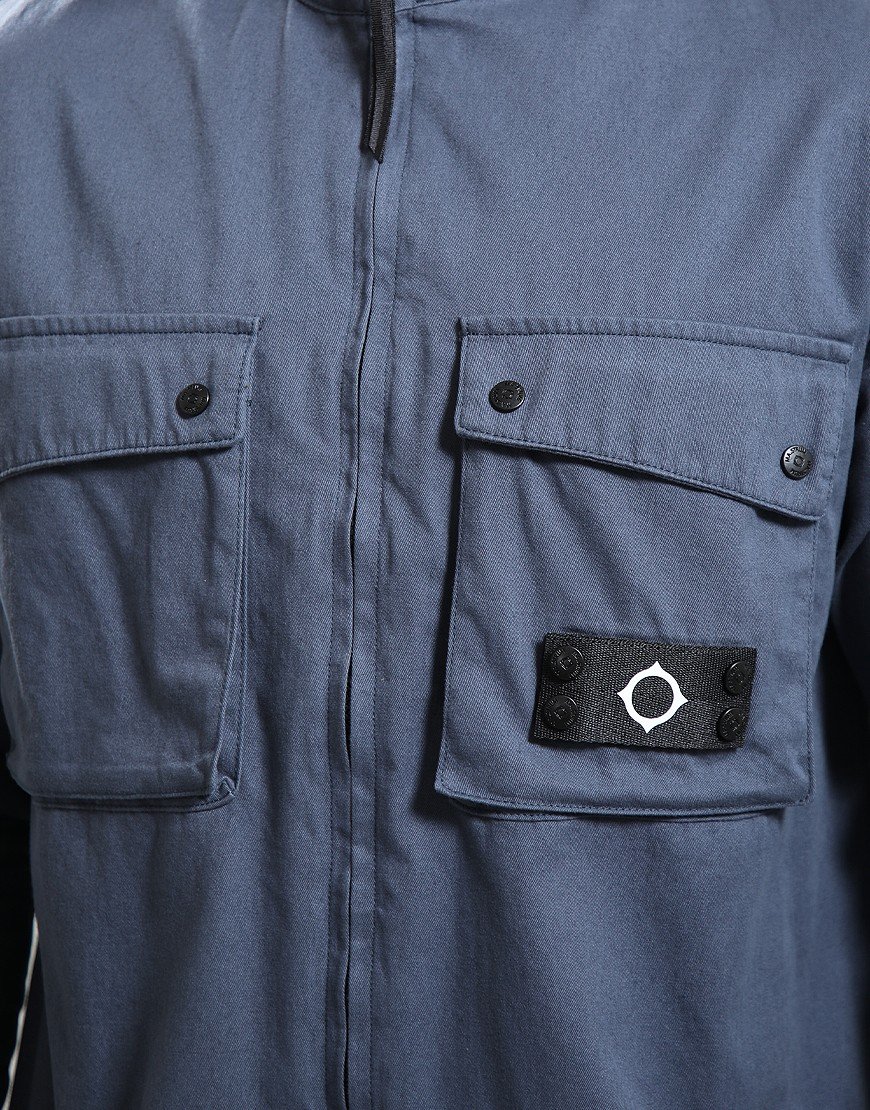 MA.Strum Aerial Funnel Neck Overshirt Ink Navy