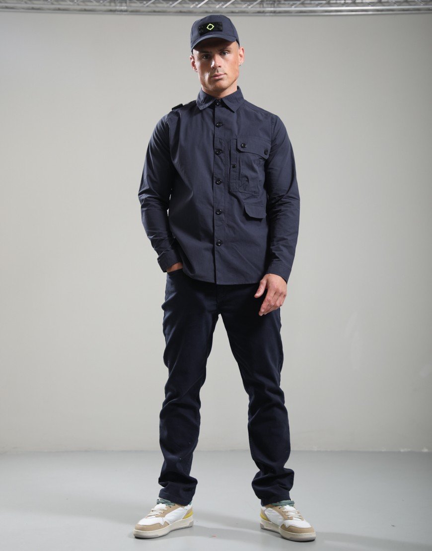 MA.Strum Badge Baseball Cap Ink Navy