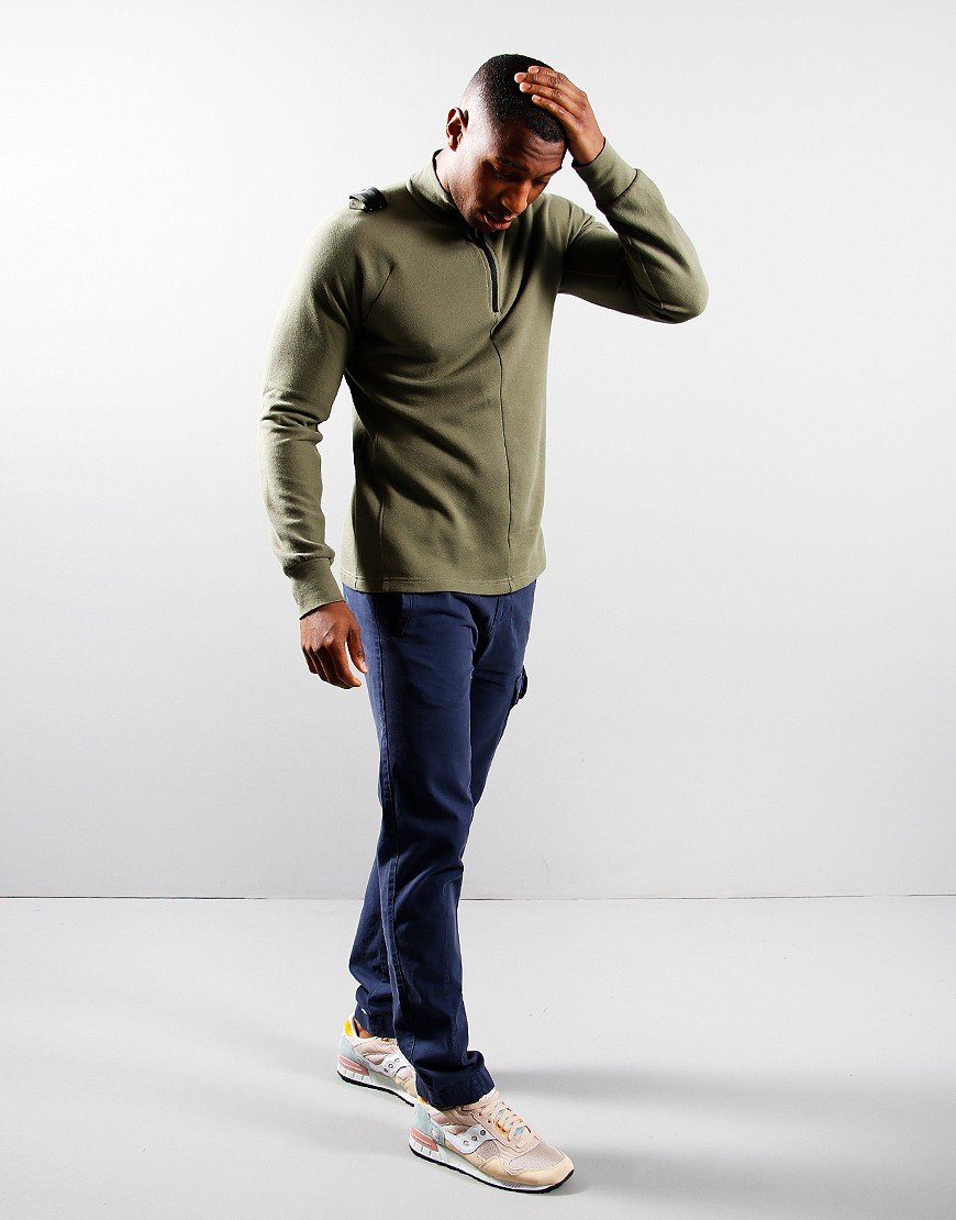 MA.Strum DFP Funnel Neck Zip Sweat Aloe