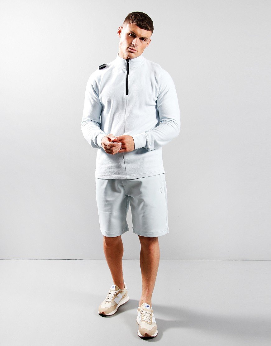 MA.Strum DFP Funnel Neck Zip Sweat Illusion Blue