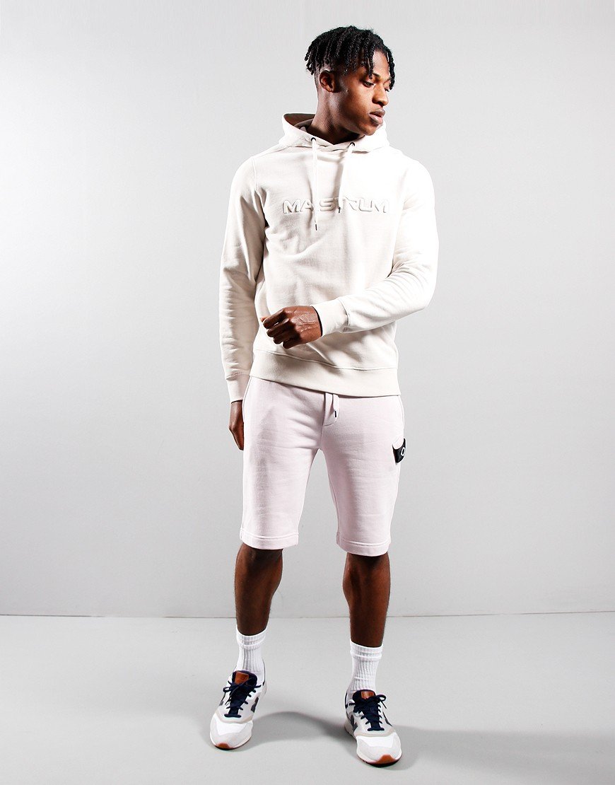 MA.Strum Embossed Logo Hoodie Aluminium 