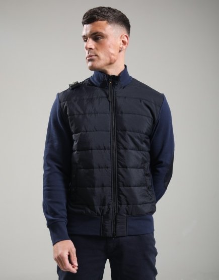 MA.Strum Frequency Zip Sweat Ink Navy