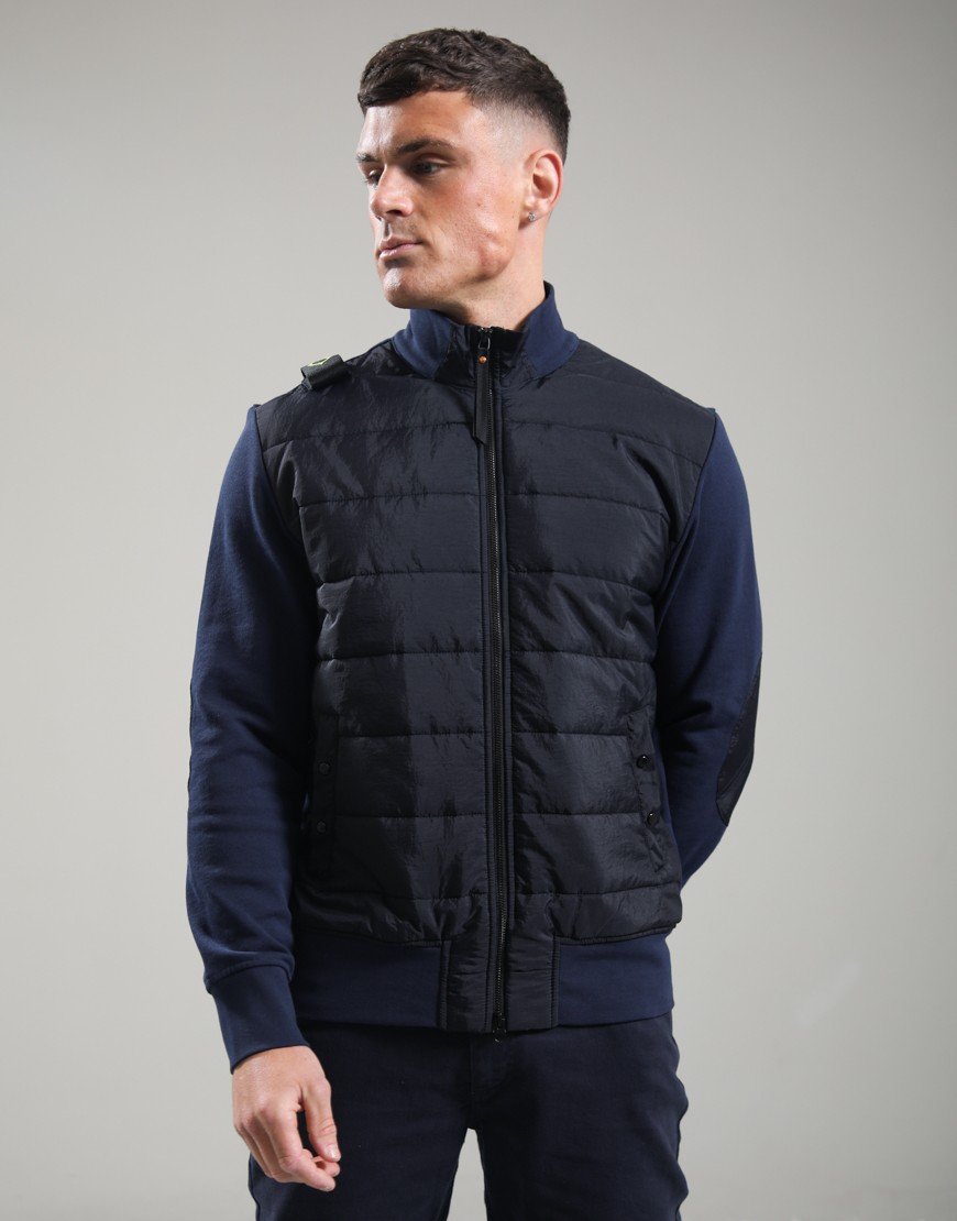 MA.Strum Frequency Zip Sweat Ink Navy