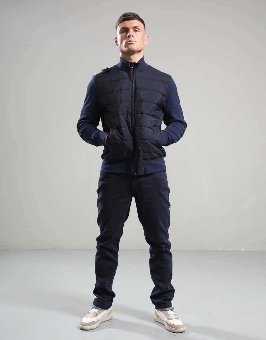 MA.Strum Frequency Zip Sweat Ink Navy