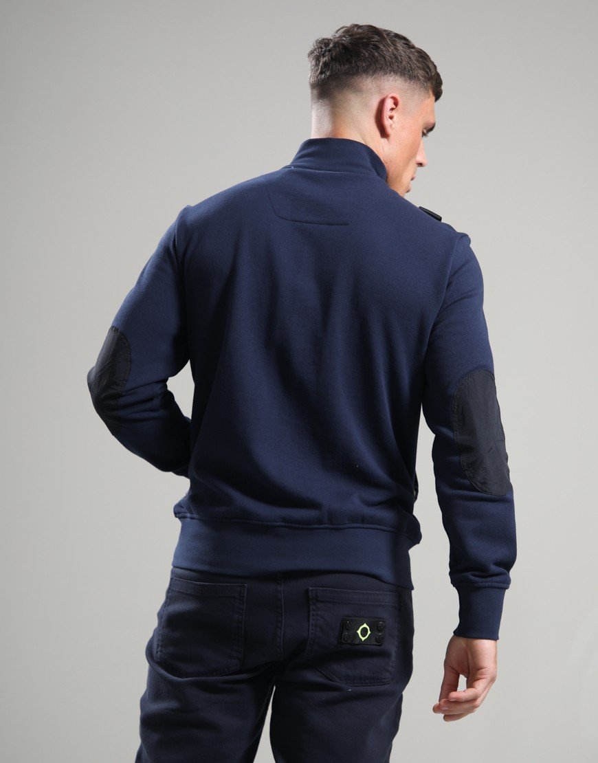 MA.Strum Frequency Zip Sweat Ink Navy