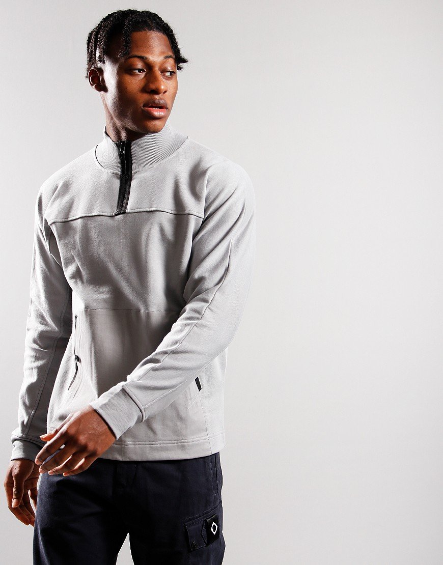 MA.Strum Heavy Weight Funnel Sweat Quicksilver