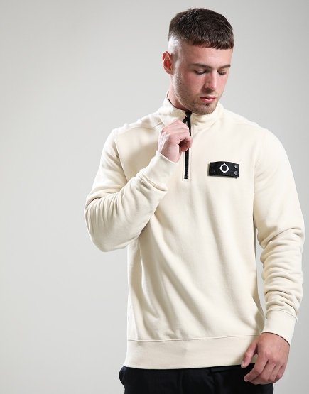 MA.Strum Neo Quarter Zip Sweat Burnt Cream