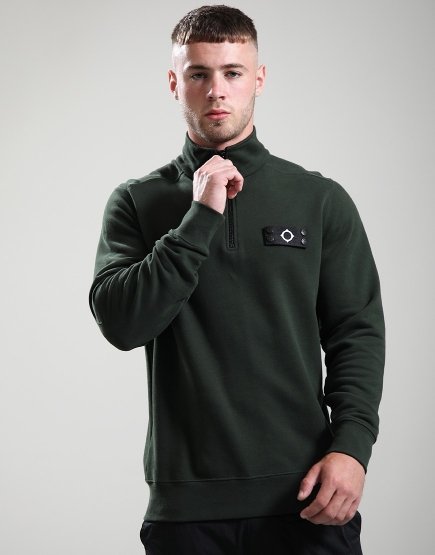 MA.Strum Neo Quarter Zip Sweat Oil Slick