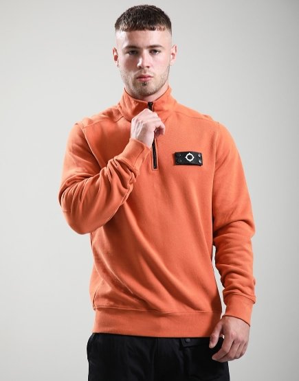 MA.Strum Neo Quarter Zip Sweat Rust