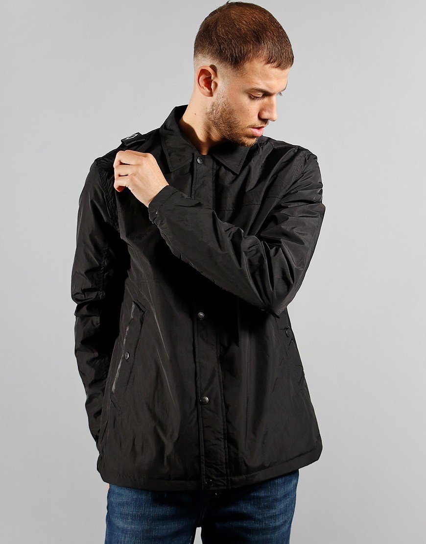 Ma Strum Nt Overshirt Jet Black Terraces Menswear
