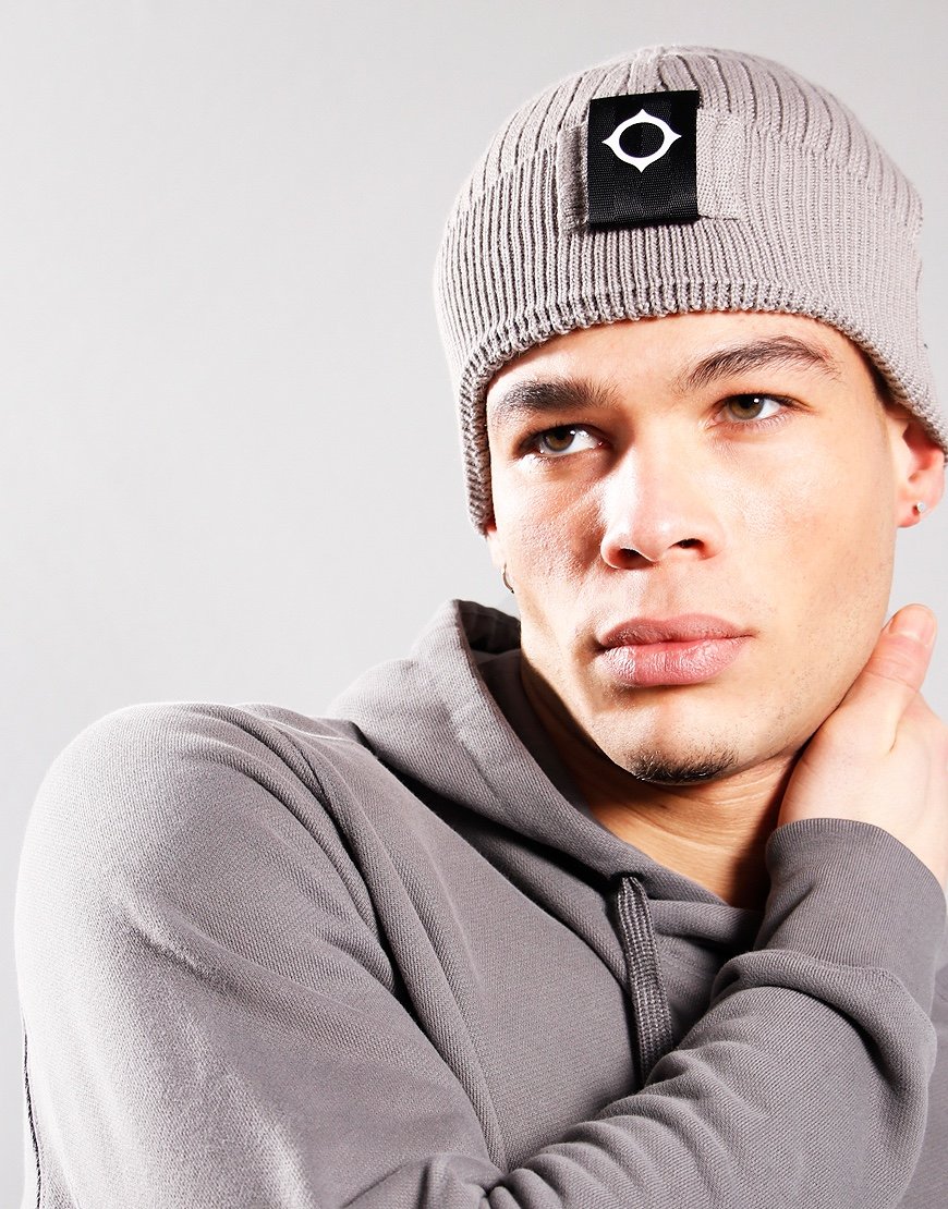 MA.Strum Rib Knitted Beanie Dark Slate