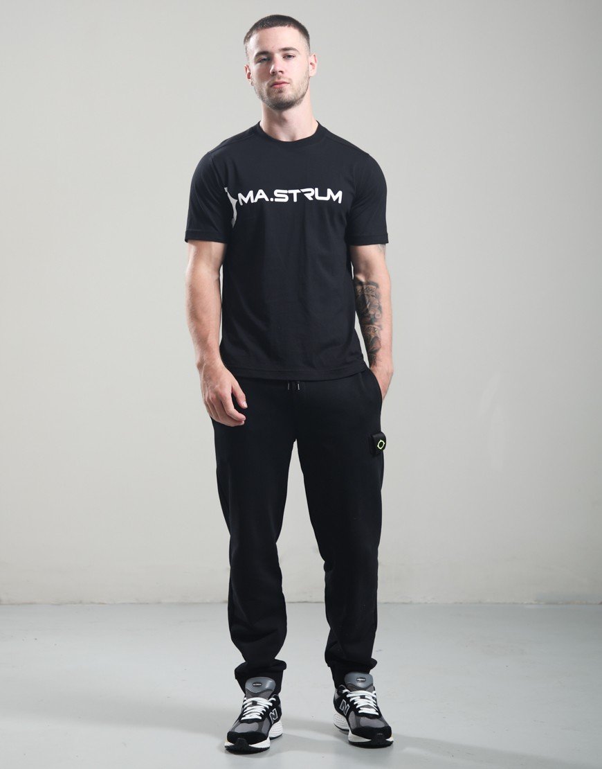 MA.Strum Scunner Logo T-Shirt Black/White