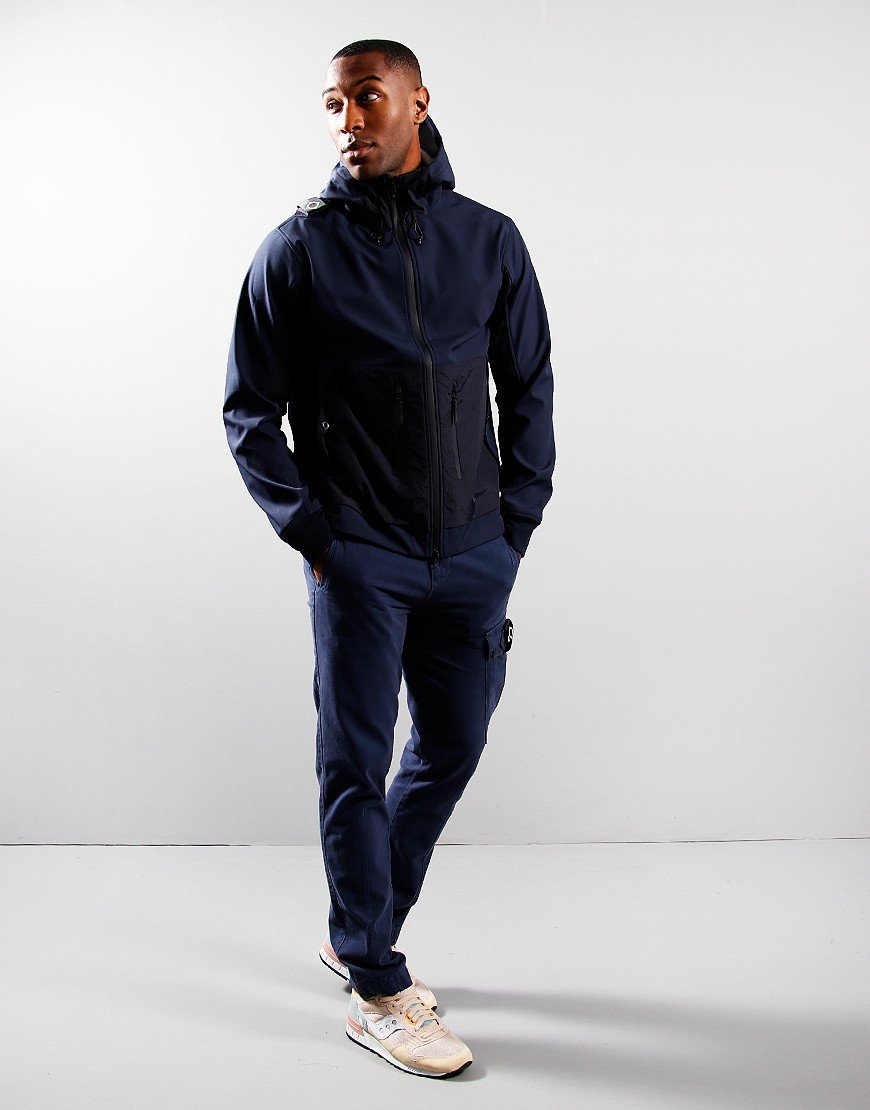 MA.Strum Softshell Hooded Jacket Ink Navy