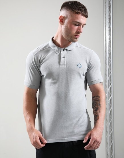 MA.Strum Pique Polo Shirt Battleship