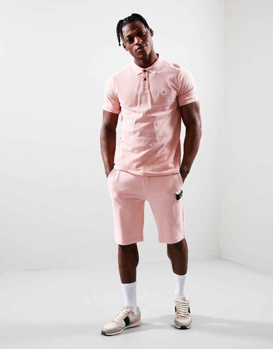 MA.Strum Pique Polo Shirt Mud Pink