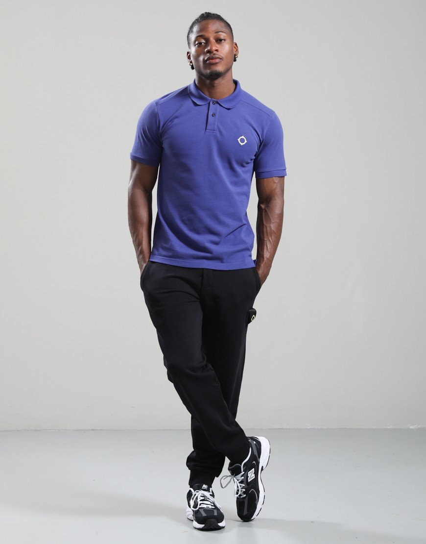 MA.Strum Pique Polo Shirt Skipper Blue