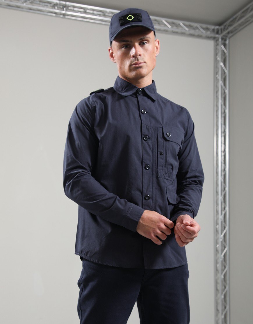 MA.Strum Terpene Utility Overshirt Ink Navy