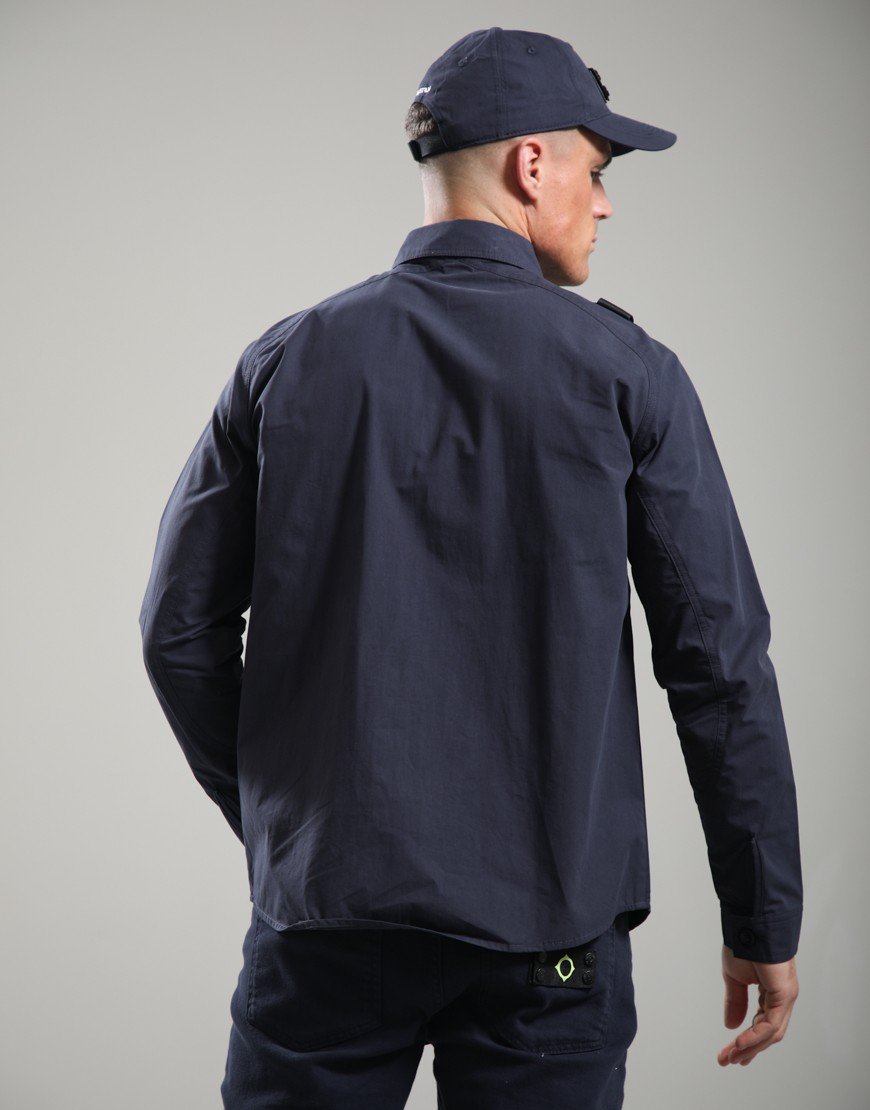 MA.Strum Terpene Utility Overshirt Ink Navy