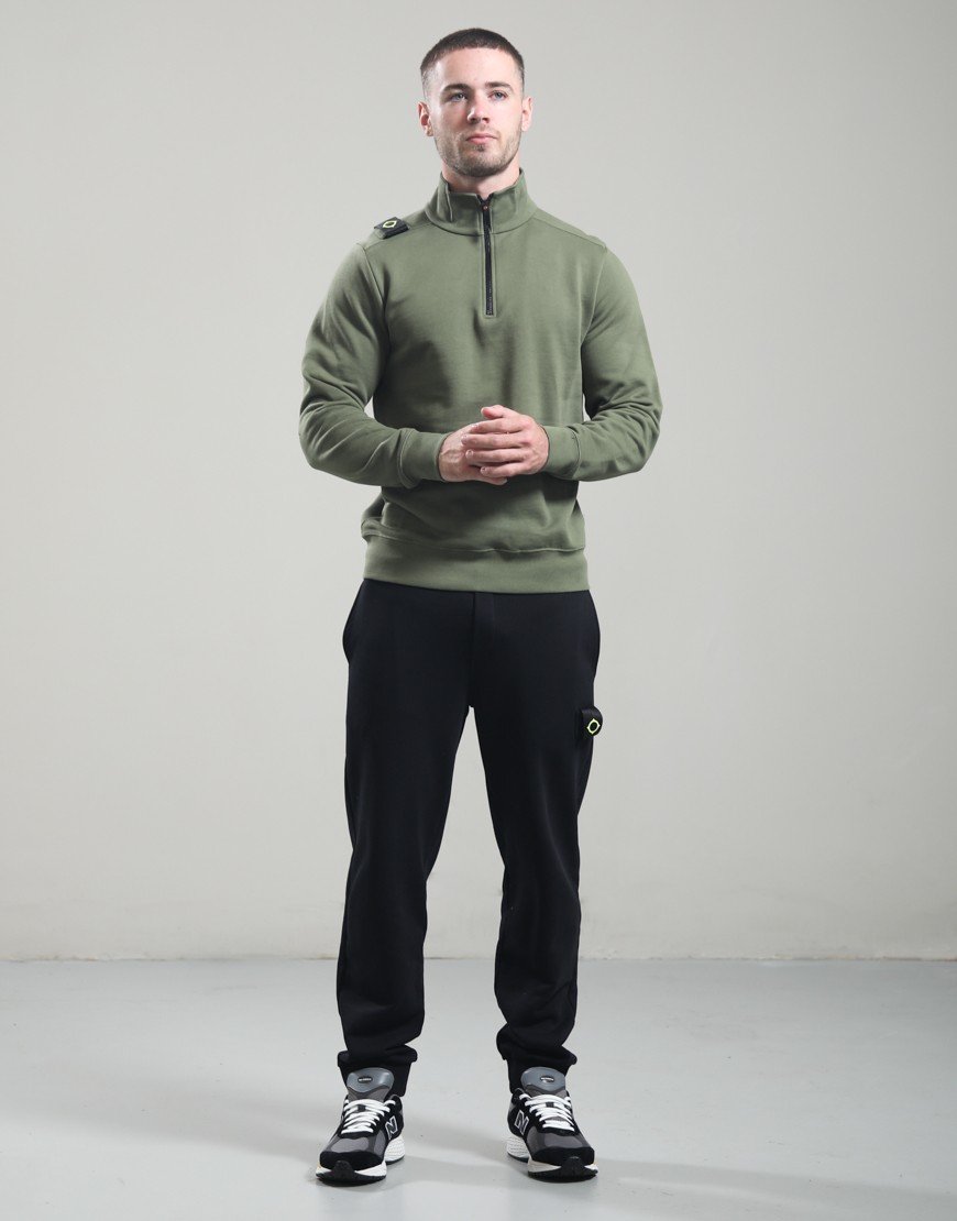 MA.Strum Training 1/4 Zip Sweat Bronze Green