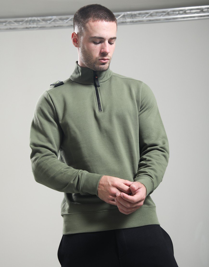MA.Strum Training 1/4 Zip Sweat Bronze Green