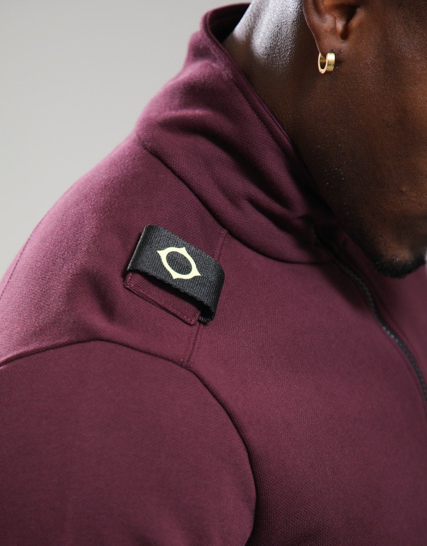 MA.Strum Training Quarter Zip Sweat Wine