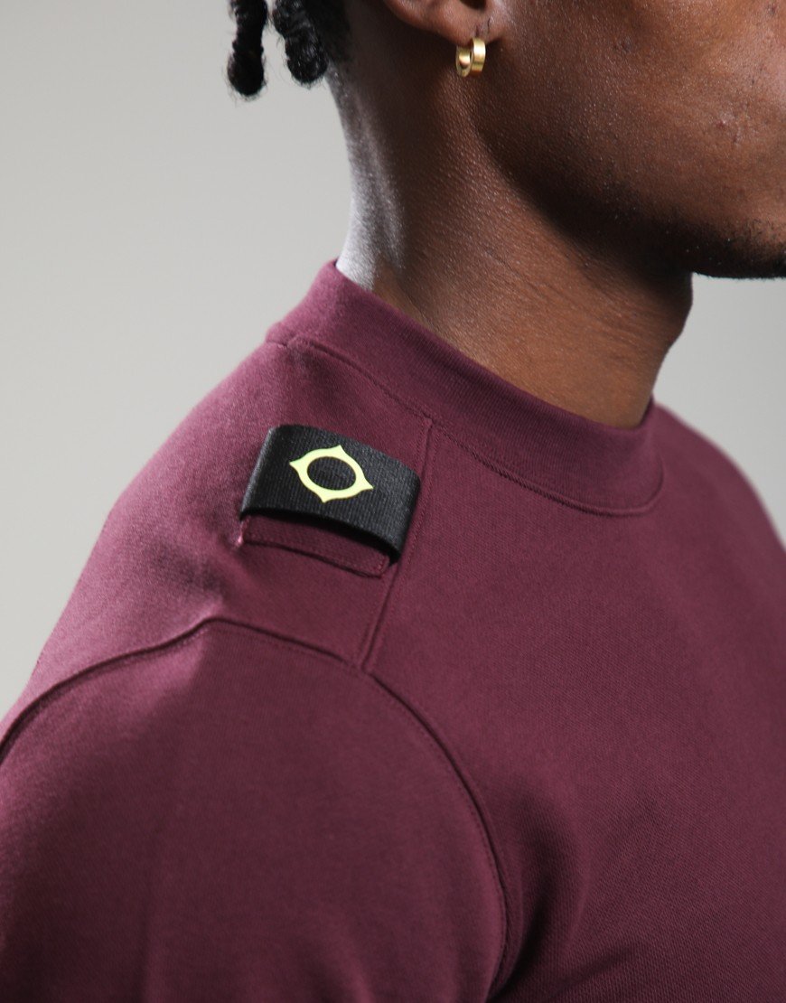 MA.Strum Training Crew Neck Sweat Wine
