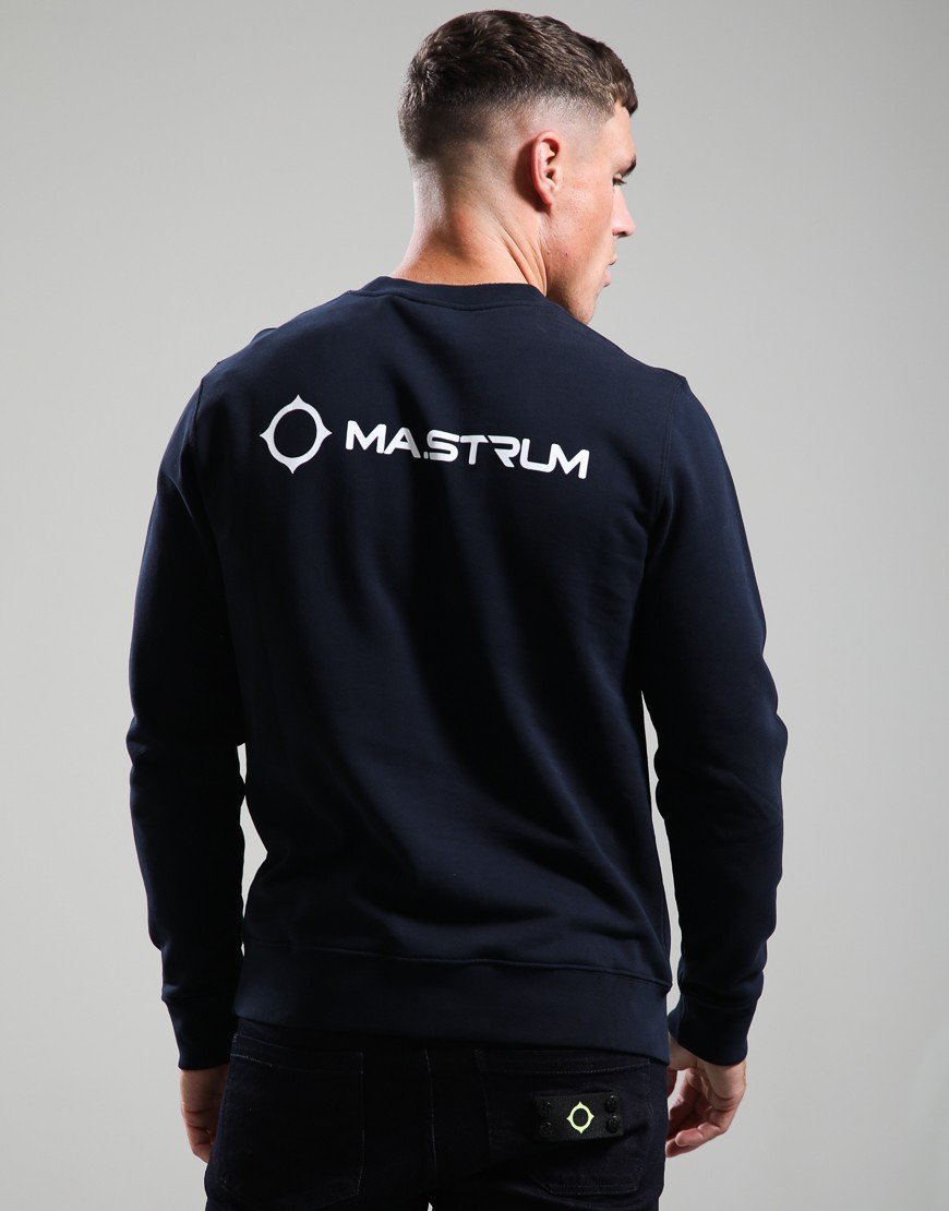 MA.Strum Aster Back Print Sweat Ink Navy/White