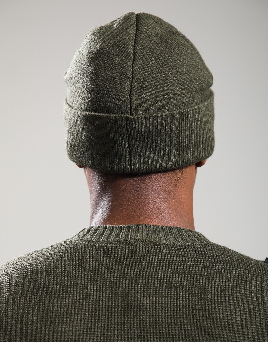 Badge Beanie Bronze Green