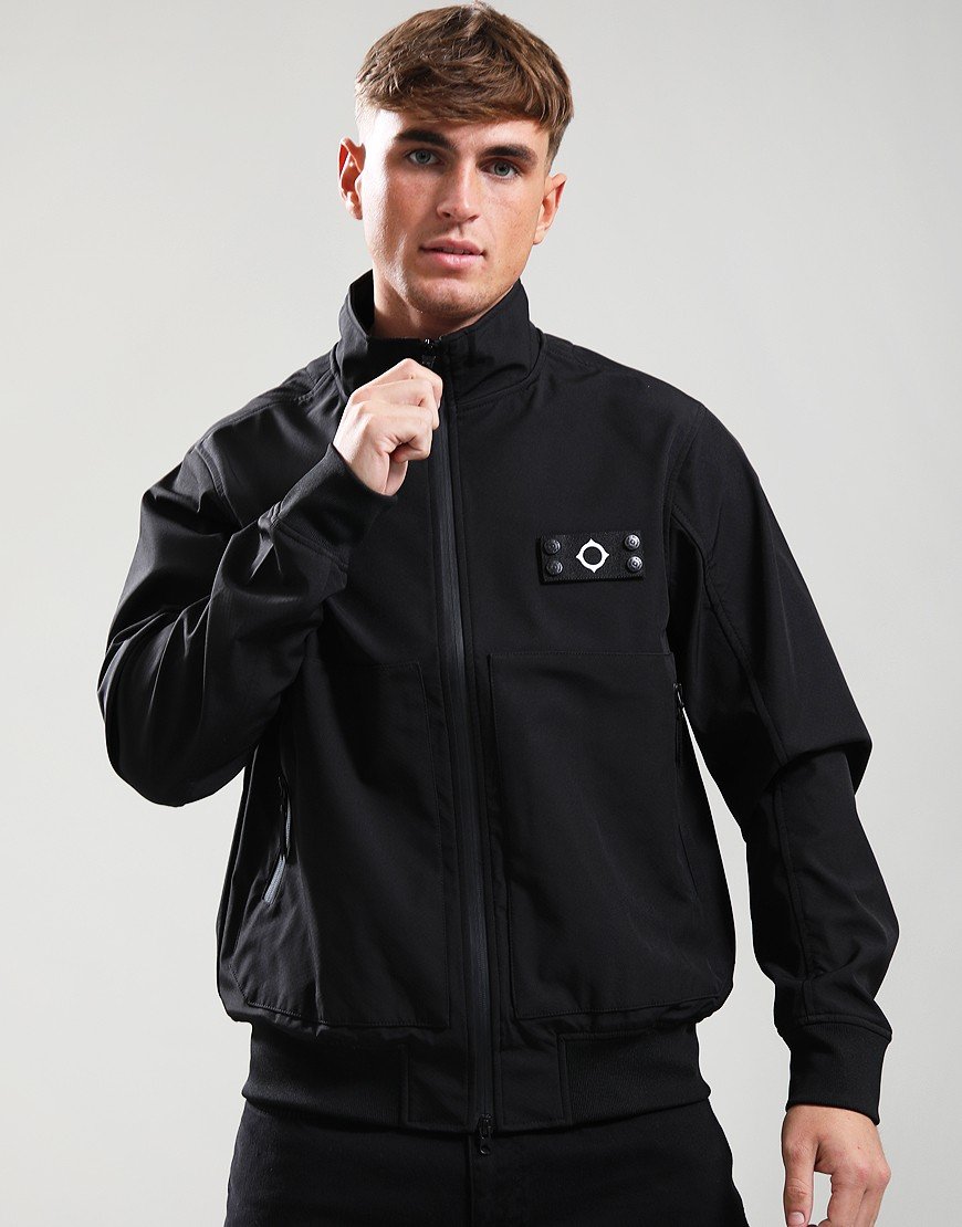 MA.Strum Brigade Softshell Bomber Jacket Jet Black
