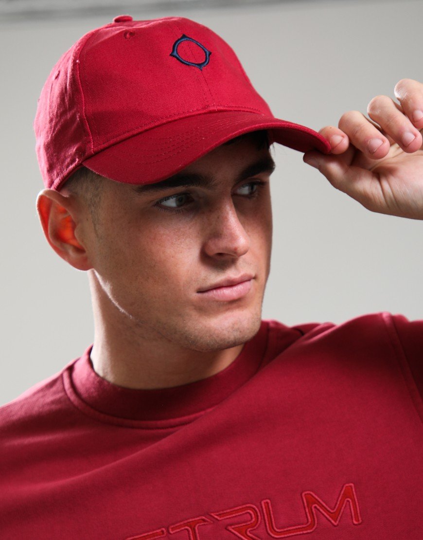MA.Strum Cotton Logo Cap Carmine Red