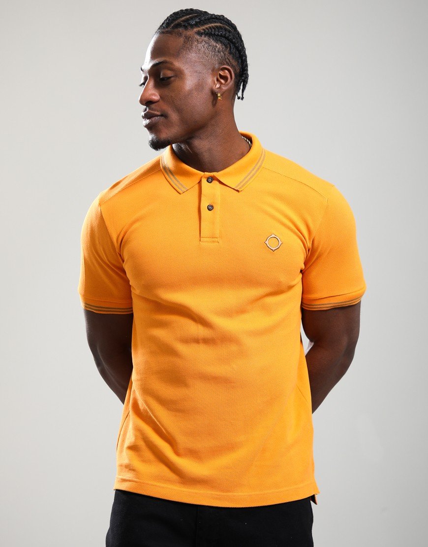 MA.Strum Double Tipped Polo Shirt Flame
