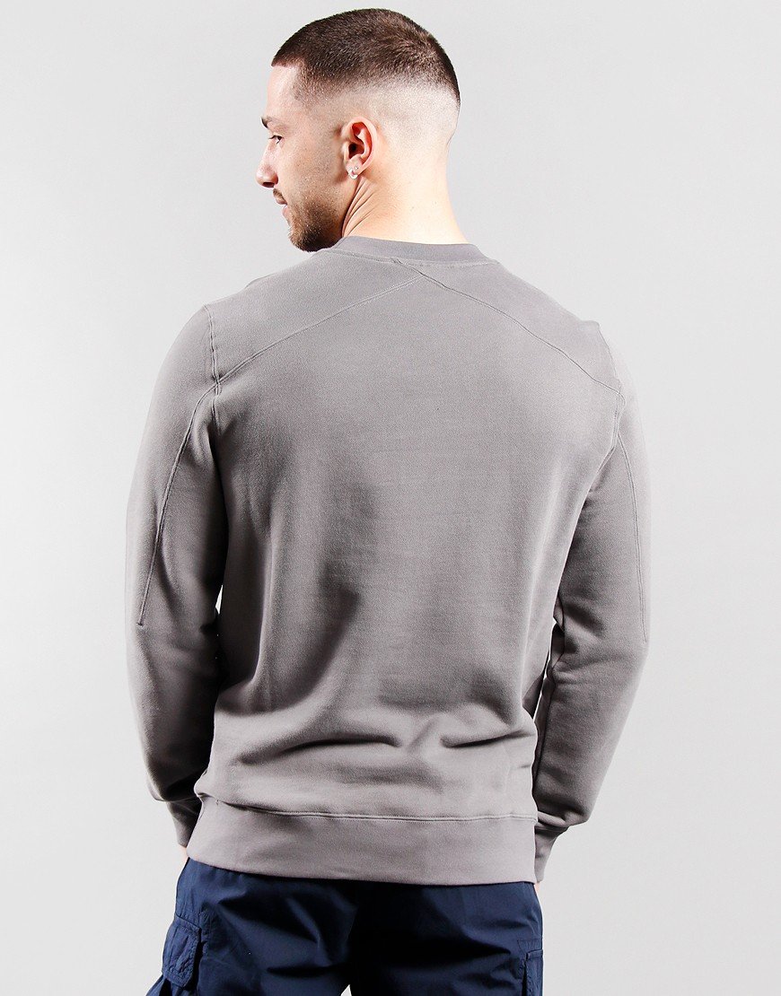 Embossed Logo Hoodie Dark Slate Terraces Menswear