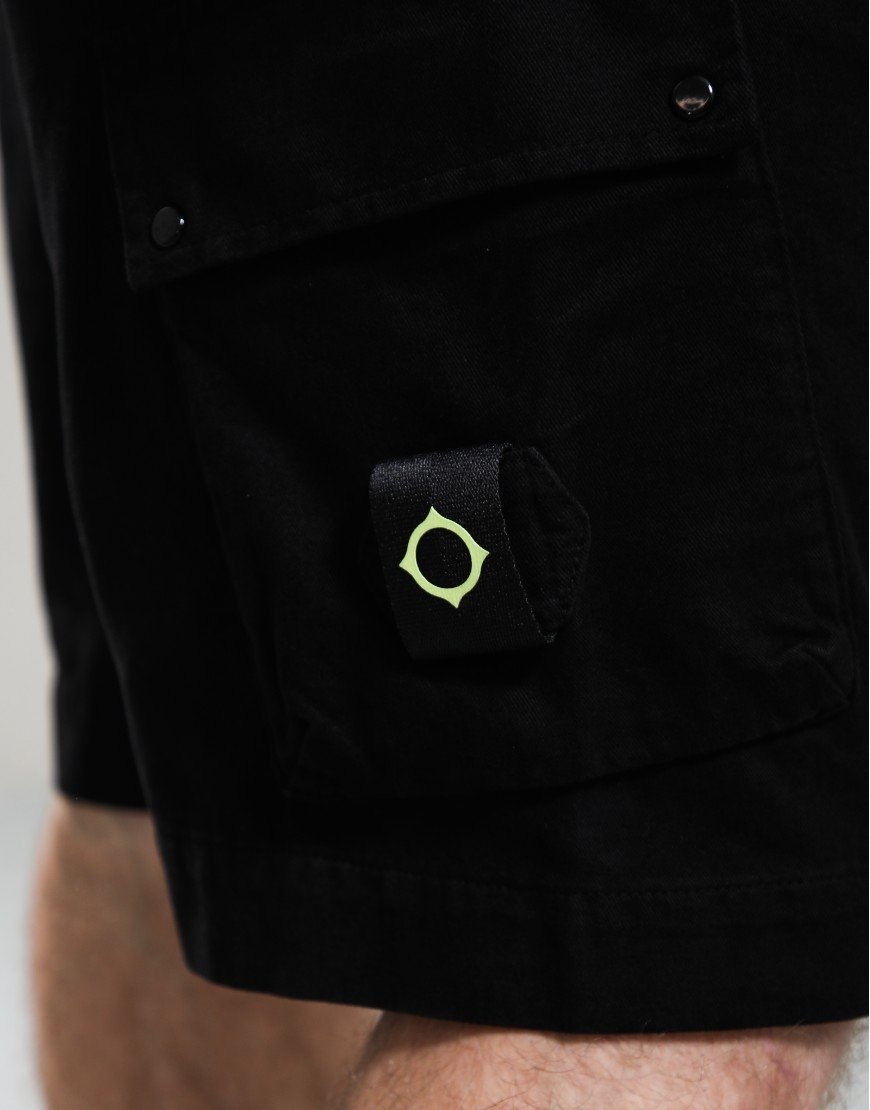 MA.Strum Kalium Cargo Shorts Jet Black