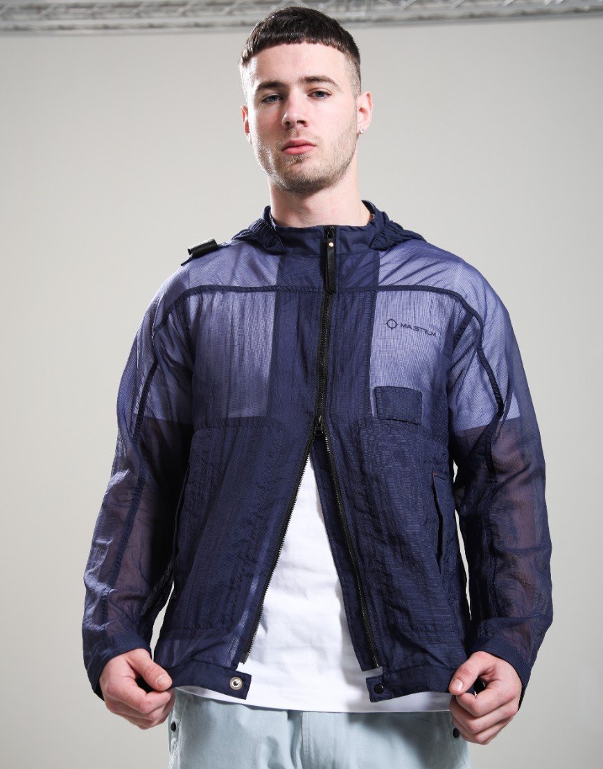MA.Strum Mesh Runner Jacket Ink Navy