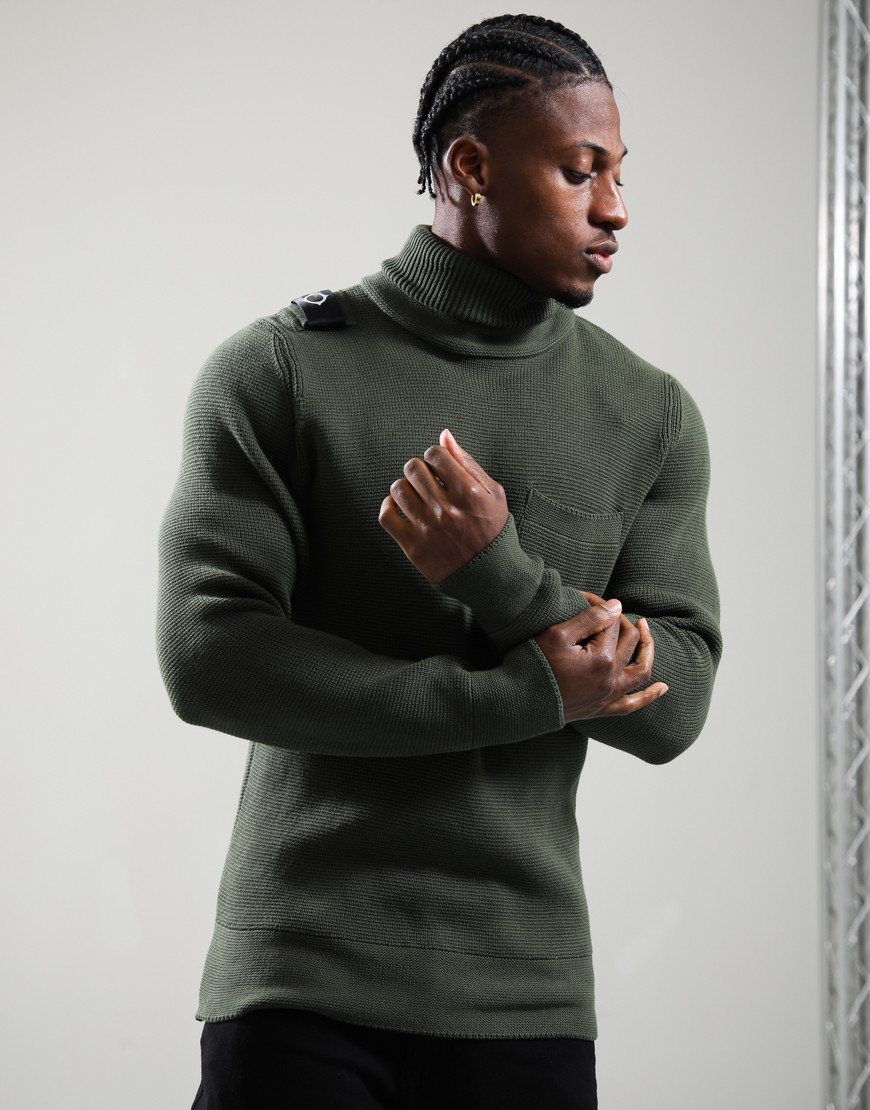 MA.Strum Milano Roll Neck Oil Slick