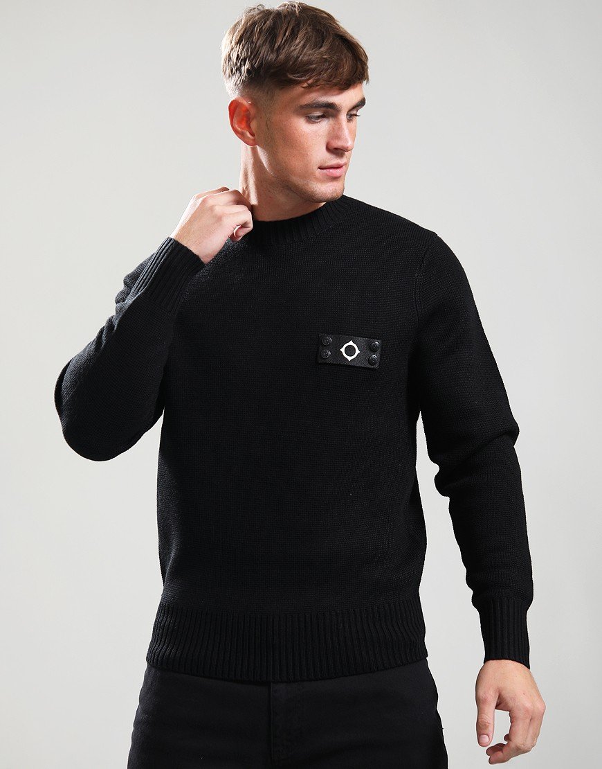 MA.Strum Montage Crew Knit Jet Black