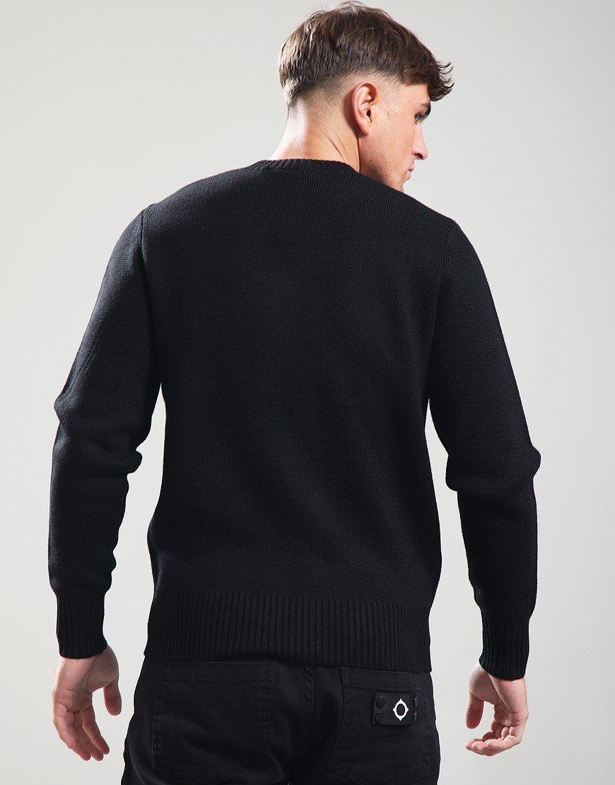 MA.Strum Montage Crew Knit Jet Black