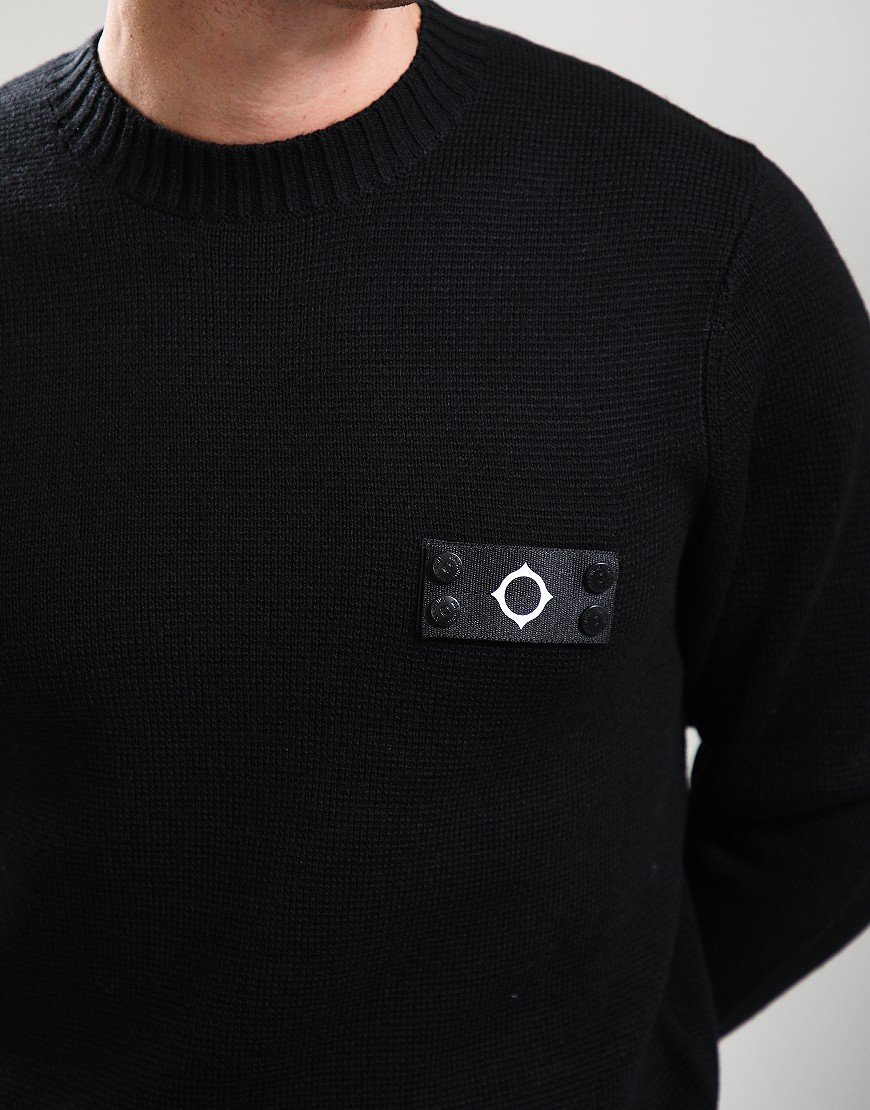 MA.Strum Montage Crew Knit Jet Black
