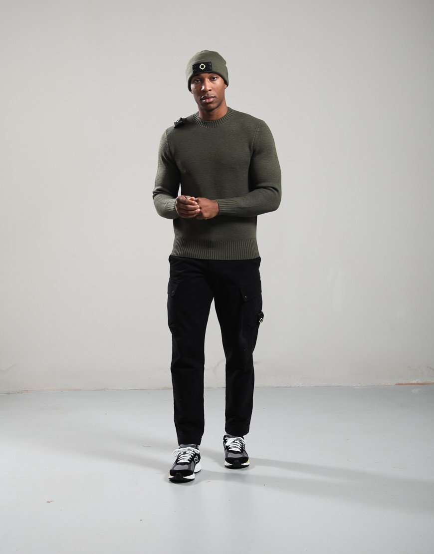 MA.Strum Oka Crew Knit Bronze Green