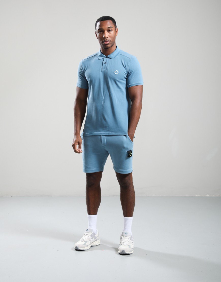 MA.Strum Pique Polo Shirt Aegean Blue