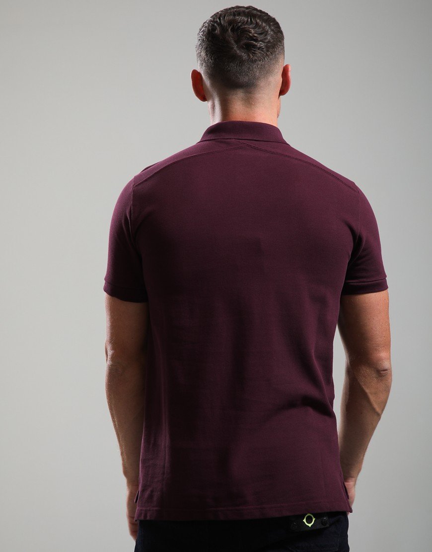 MA.Strum Pique Polo Shirt Wine