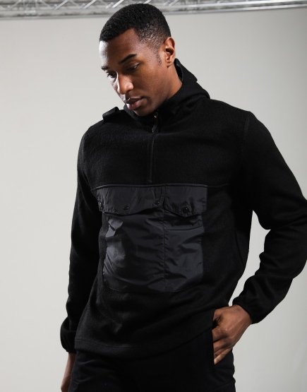MA.Strum Polaris Hooded Knit Black